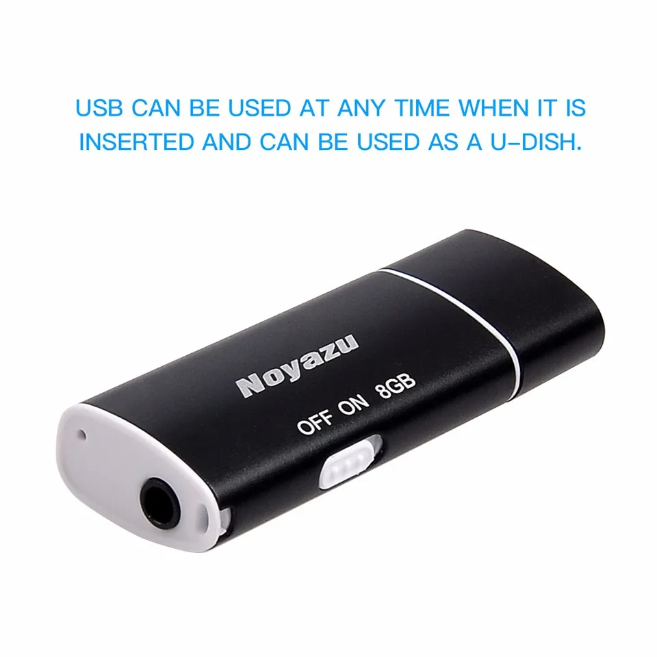 NOYAZU V17 профессиональный 8 ГБ Цифровой диктофон VOR диктофон USB цифровой Аудио Диктофон с голосовой активацией mp3-плеер