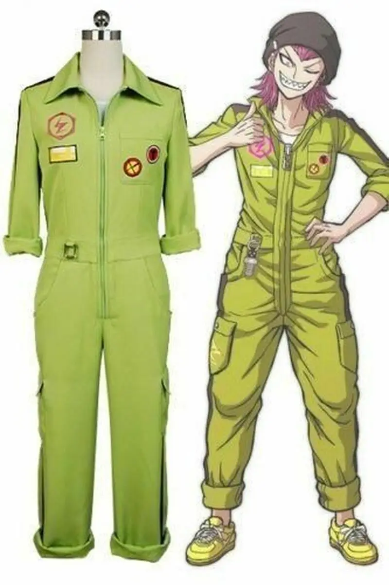Супер DanganRonpa Kazuichi суды комбинезон Sst полный костюм ботики для костюмов vacaloid
