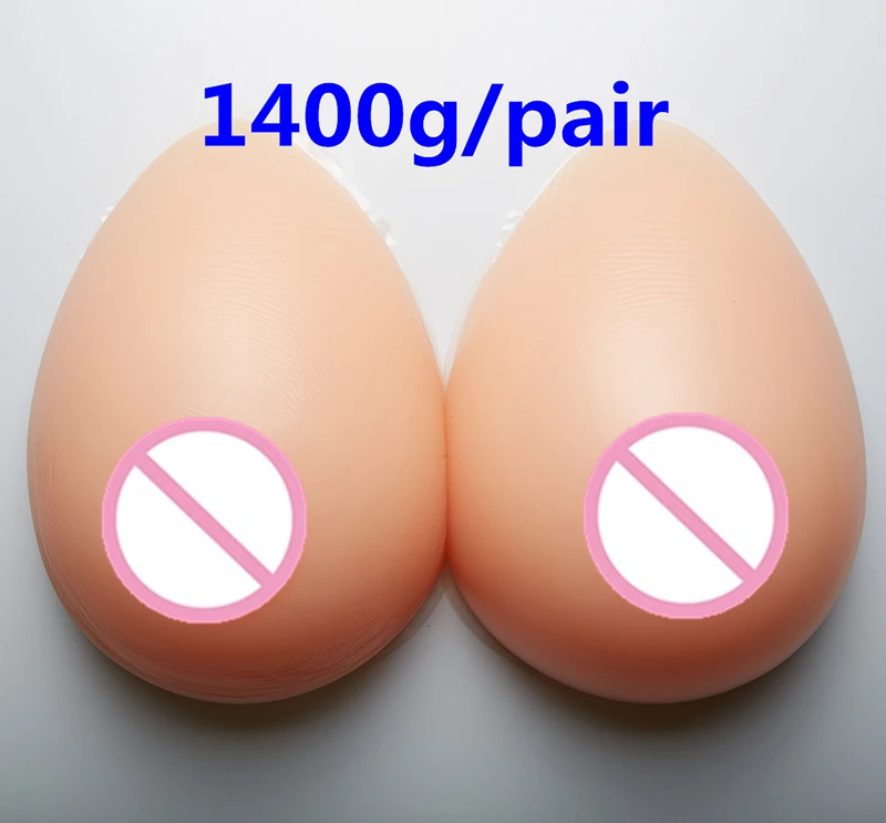 

1400g/pair Realistic Breast Forms Artificial Breast False Breasts Fake Boobs Adhesive Silicone Breast For Crossdresser