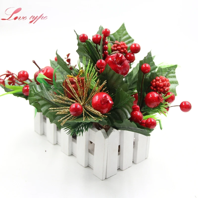 Искусственная сосна 1 бутон искусственное растение с тычинками жемчужные ветки