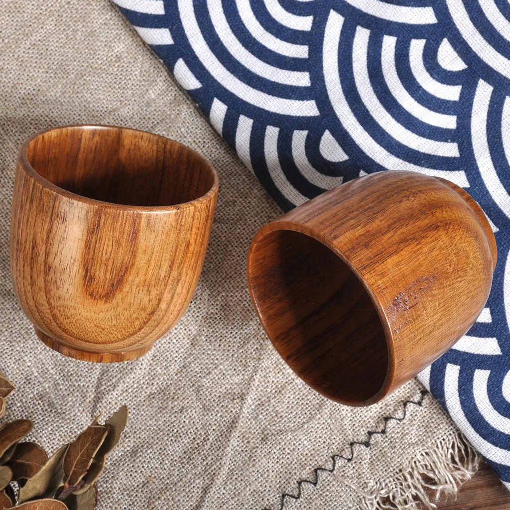 Новинка 2020 кружка из натурального дерева деревянная для кофе чая пива сока