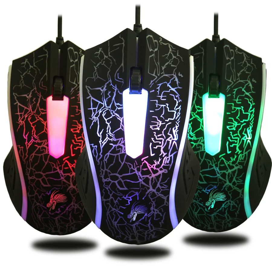 Beitas USB оптическая проводная мышь 2400 dpi светящаяся игровая для ПК ноутбука |