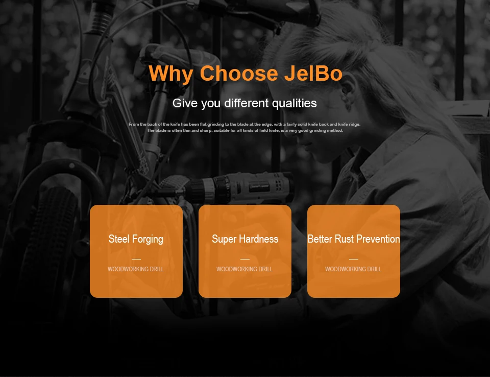 JelBo 5 в 1 шестигранный хвостовик твист сверло Набор для Деревообработка hss сверла для плотника инструменты отверстие пилы фреза