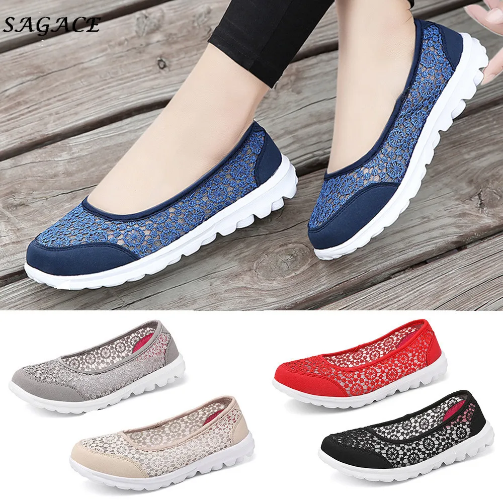 CAGACE/Женская обувь женские кроссовки из мягкой сетчатой ткани для путешествий и