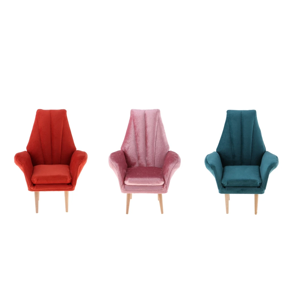 Miniature Dollhouse Single Sofa 12inch Dolls Furniture Chair 1:6 Scale | Игрушки и хобби