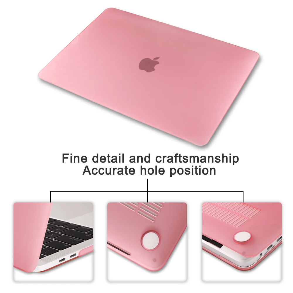 4 в 1 матовый/Кристальный чехол для ноутбука MacBook Pro Retina Air 11 12 13 15 Mac New A1932 с Touch ID 2018