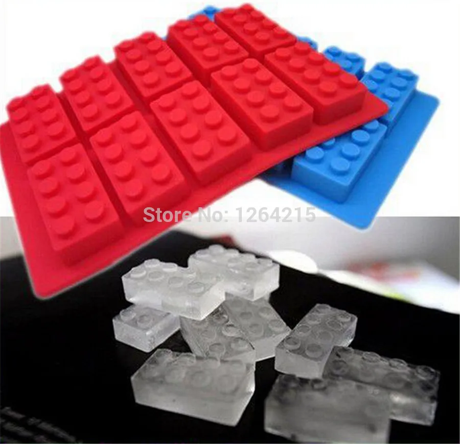

200pcs/lot Mold Silicone ice cream cube Tray Brick Block DIY tubs maker
