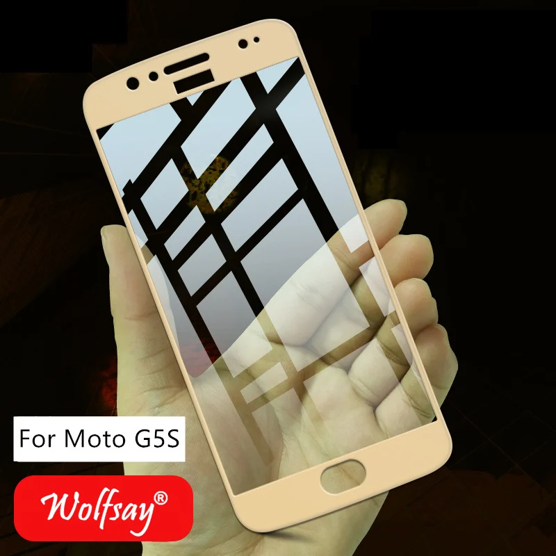 Wolfsay 1 шт. для Стекло Motorola Moto G5S Экран протектор Закаленное против царапин защитная