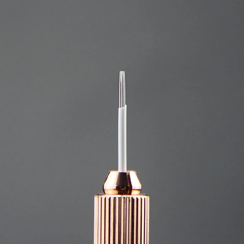 

100Pcs R9 Fog Eyeborw Microblading Needles Semi Permanent Makeup Blade SHADING 9 Pin Round Fog Eyebrow Tattoo Needle