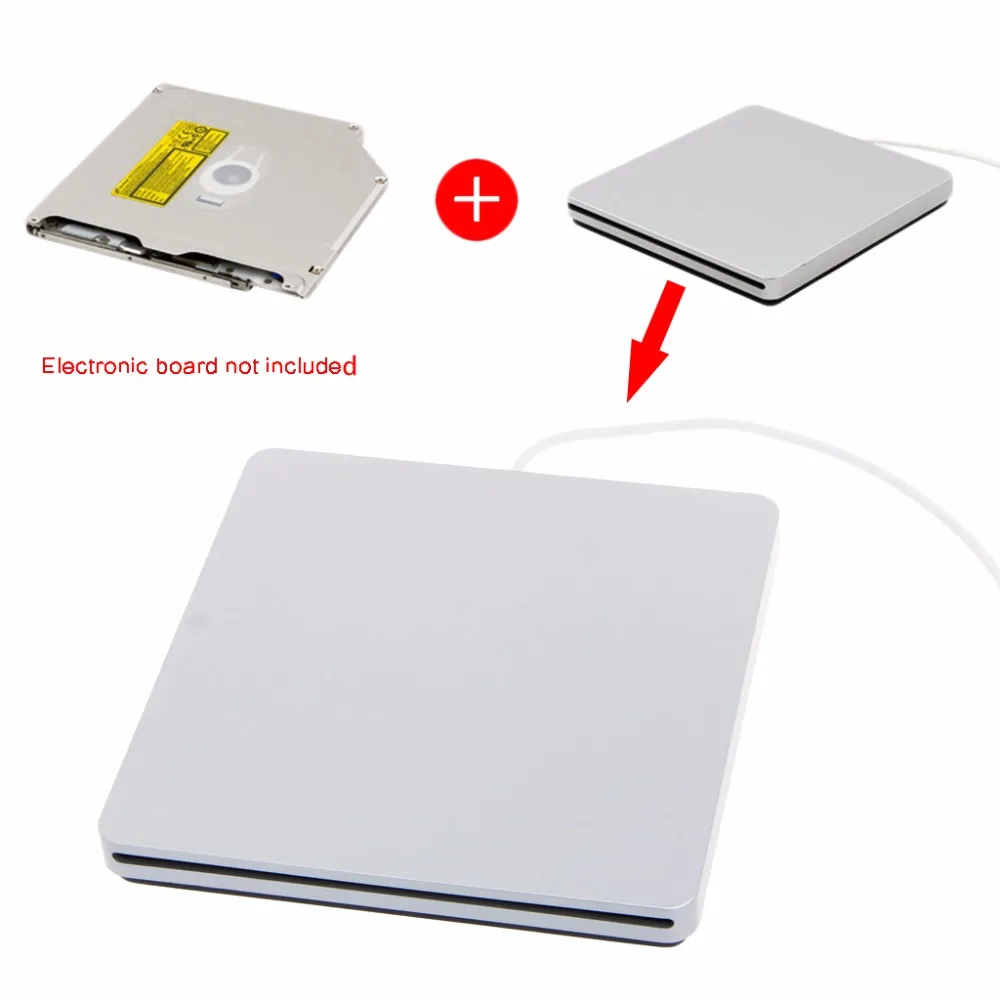 Корпус внешнего USB CD DVD RW для оптического привода Macbook Pro Air|Оптические дисководы| |