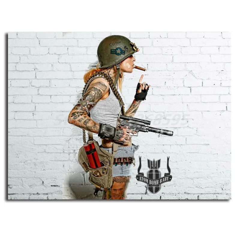 Fallout Tank для девочек настенный художественный холст Постер и печать живопись