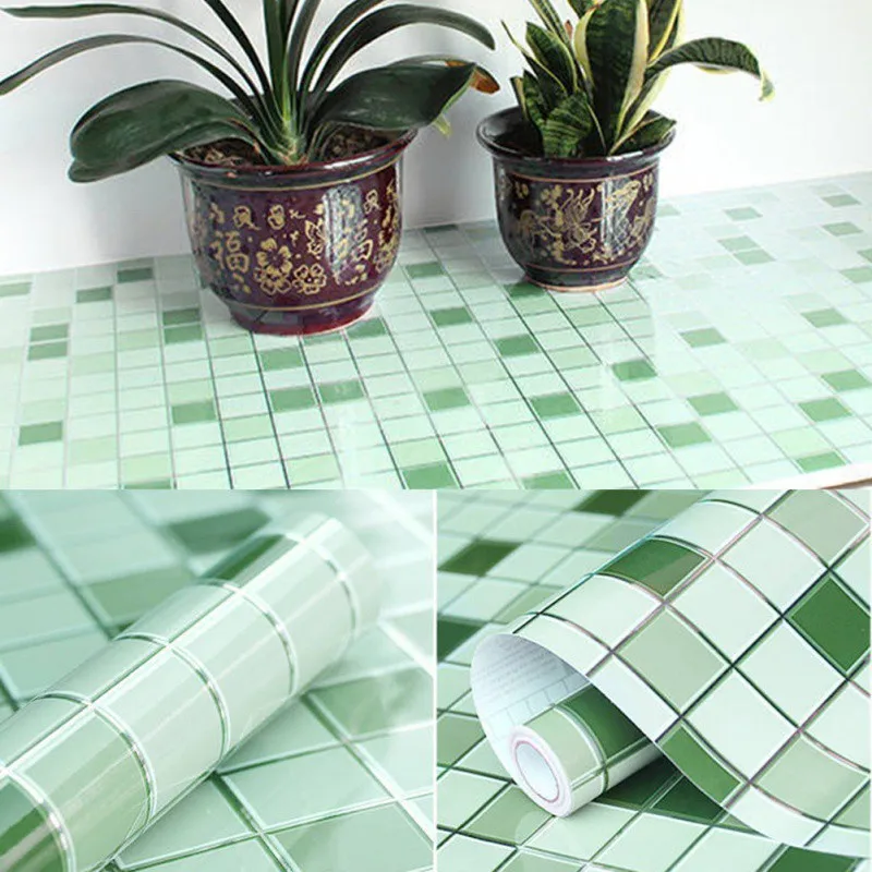 

Self-adhesive PVC Marble Wallpaper Simple Kitchen Anti-oil Waterproof Wall Sticker for Home Decoration