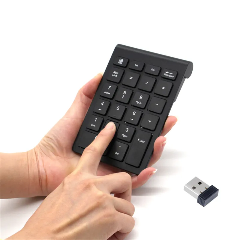Черная клавиатура 22 клавиши мини Numpad Беспроводная Bluetooth цифровая клавиатура для Apple ПК клавиатуры
