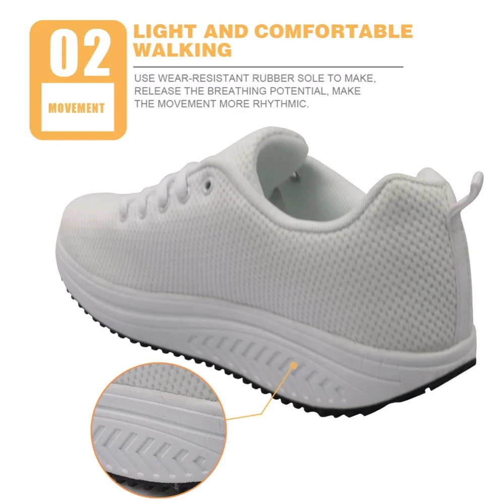 Мгновенные женские кроссовки с принтом медсестры из мультфильма для фитнеса