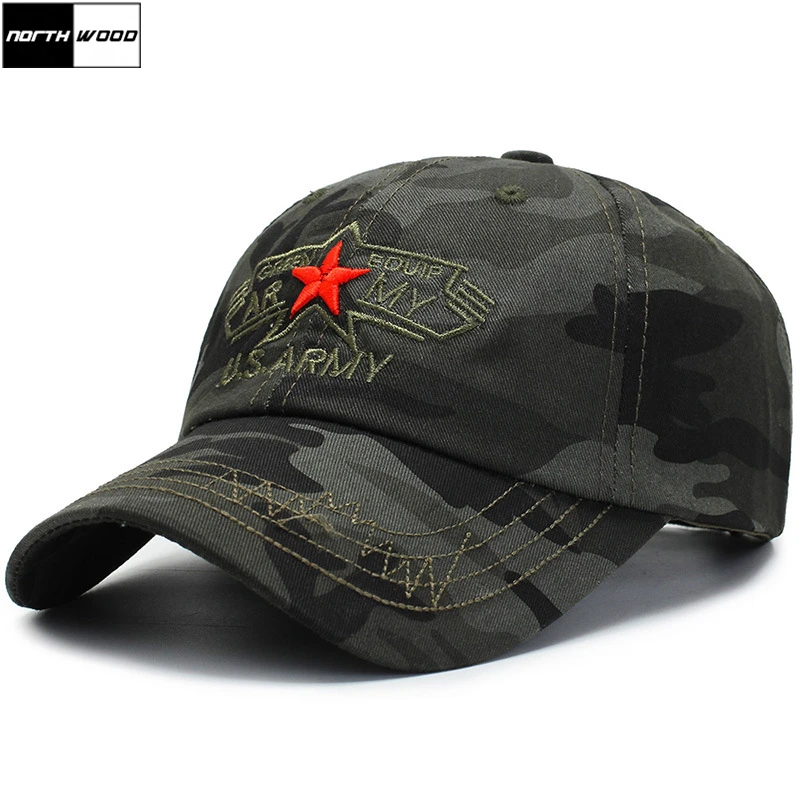 [NORTHWOOD] 2019 мужские фирменные США Военная Кепка Camoufalge Bone Snapbacks Камуфляж Шапка