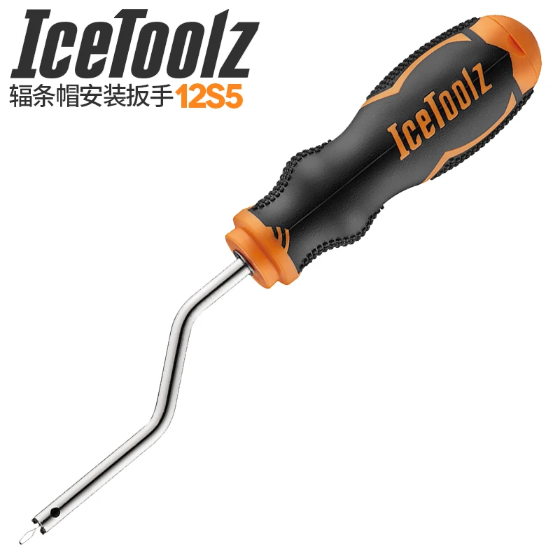 IceToolz Ice Toolz Bicycle 12S4 Nipple Wrench for Deep Rims 12S5 Rotatable Driver Rim Bike Repair Tools | Спорт и развлечения