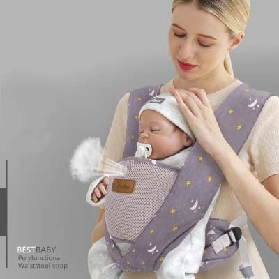 Ergonomic Baby Carrier Infant Kid Baby Hipseat Sling Front Facing Kangaroo Baby Wrap Carrier for Baby Travel 0-18 Months