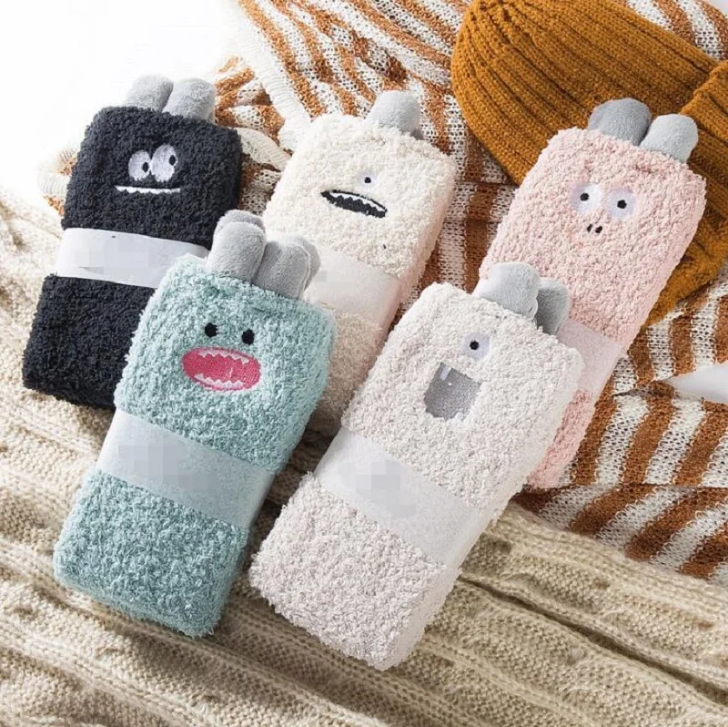 Махровые носки до щиколотки плотные теплые пушистые махровые Короткие