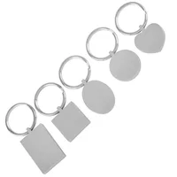 cmj2054 Free Engrave Photo/Picture/Letter/Name Blank Stainless Steel Key Chain Rectangle Carving Key Tags (not ash holder)