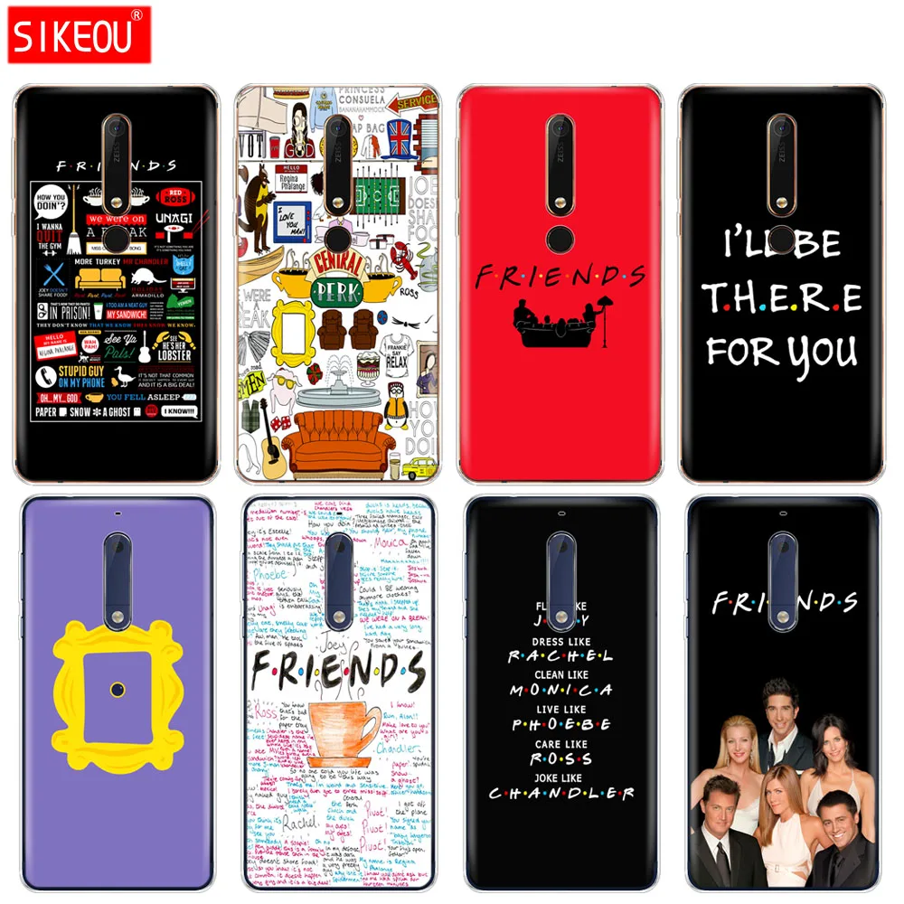 Силиконовый чехол для телефона Nokia 5 3 6 7 PLUS 8 9 /Nokia 1 2 2018 серия Friends TV Show Sitcom|Бамперы| |