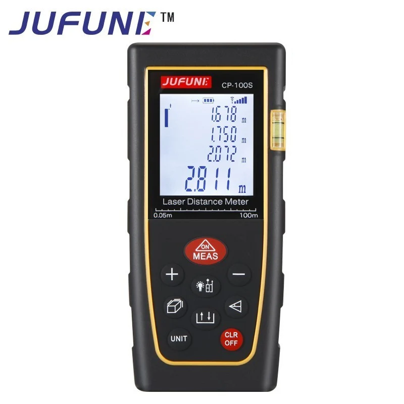 

JUFUNE laser distance meter 40M 60M 80M 100M 120M rangefinder trena laser tape range finder build measure device ruler test tool