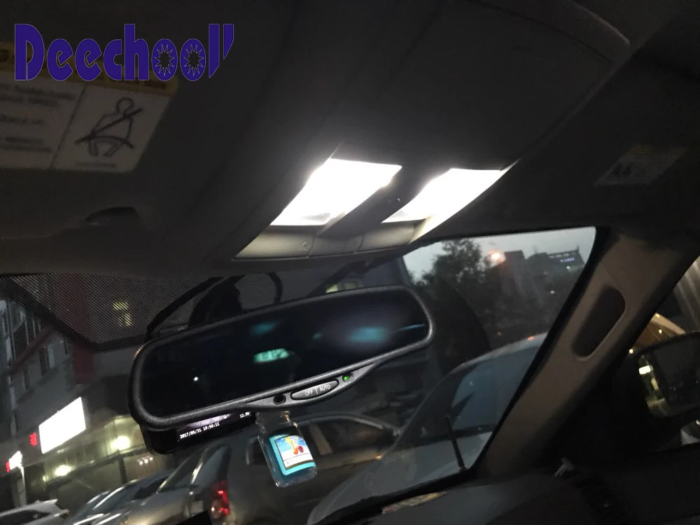 Deechooll 12 шт. Автомобильный светодиодный фонарь для Jeep Wrangler 07-15, белые автомобильные лампы внутреннего освещения для Wrangler JK 07-15 купольные огни