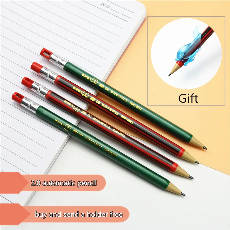 2.0mm Long Refill Student Painting Writing 2b Pencil With Mini Sharpener