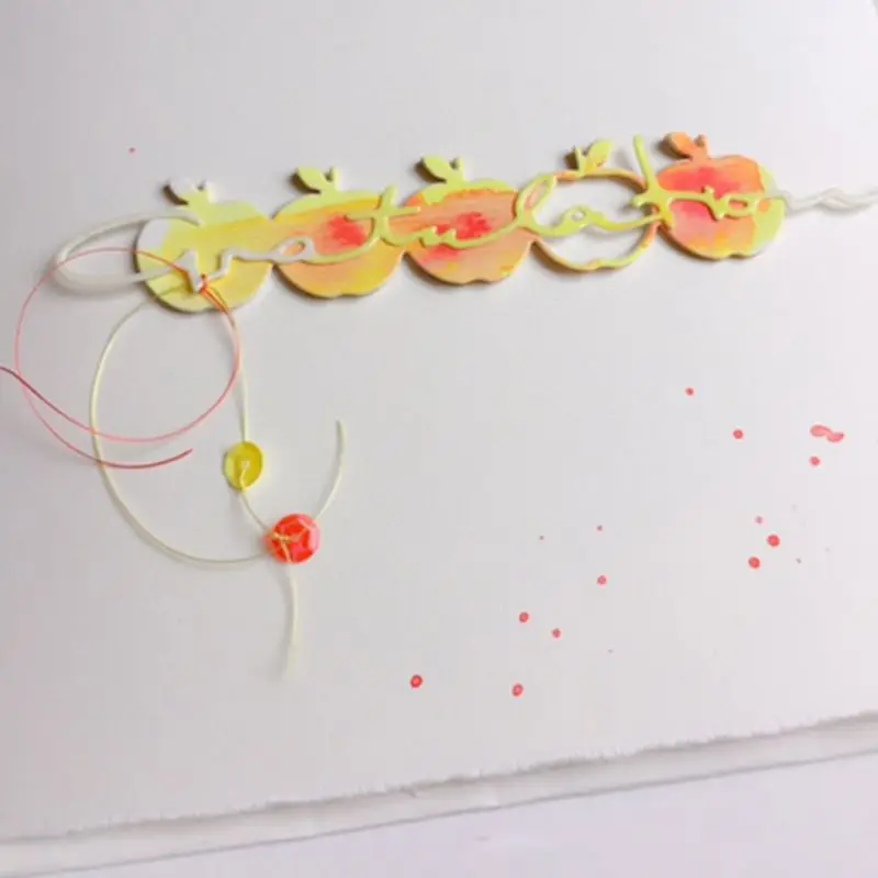 Apple Форма трафарет металлический высекальный DIY изготовления открыток
