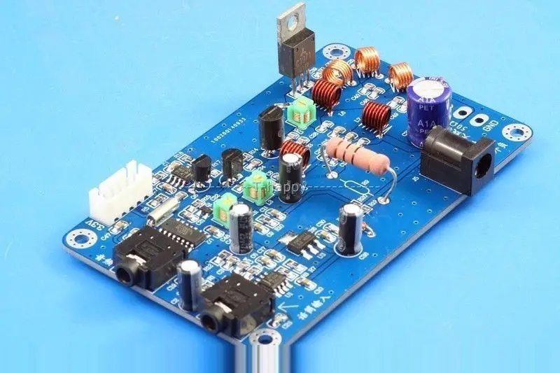 Собранные FM 7 Вт PLL стерео передатчик Максимальная мощность 18 приемник 76 м 108 мГц