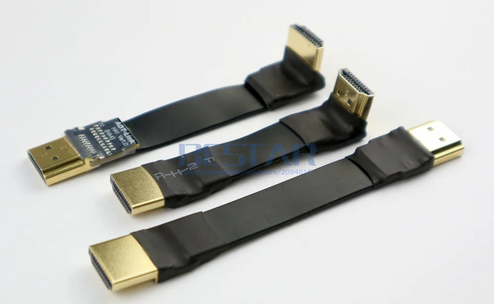 FPV Micro HDMI Mini HDMI угловой переходник 5 см-2 м лента гибкой печатной платы HDMI 2,0 экранированный плоский кабель 4 k 60 Гц для аэрофотосъемка