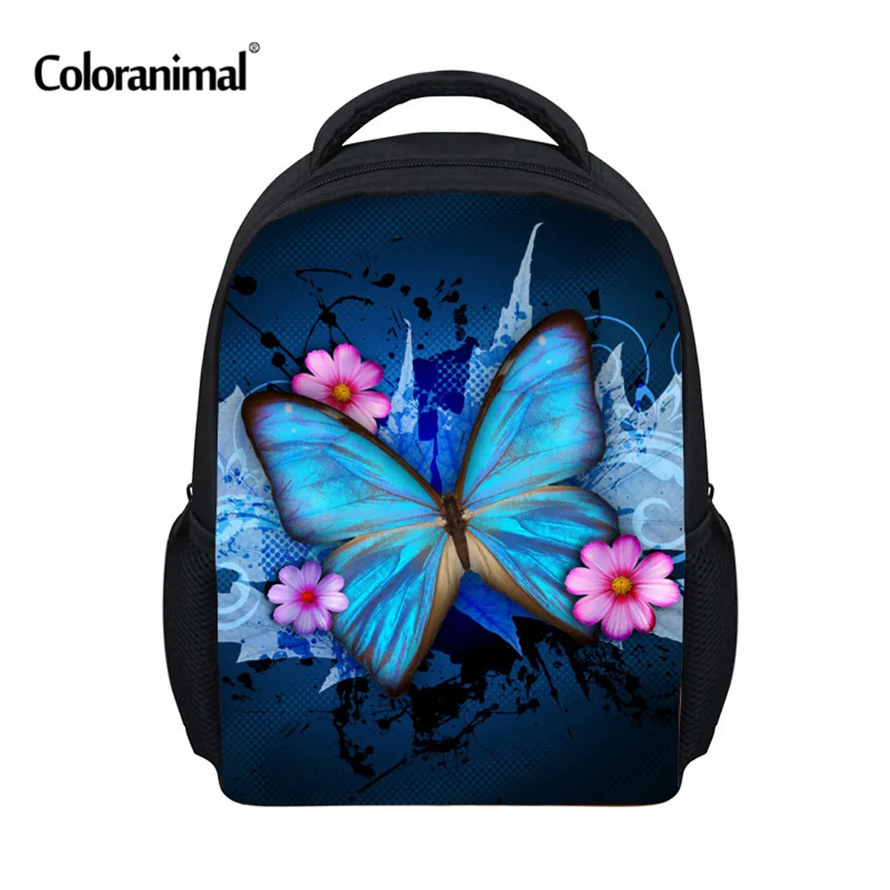 

Школьные ранцы с 3D принтом бабочек Coloranimal для маленьких девочек, детских садов, школьные ранцы на плечо, детские сумки для книг, для детей, мл...