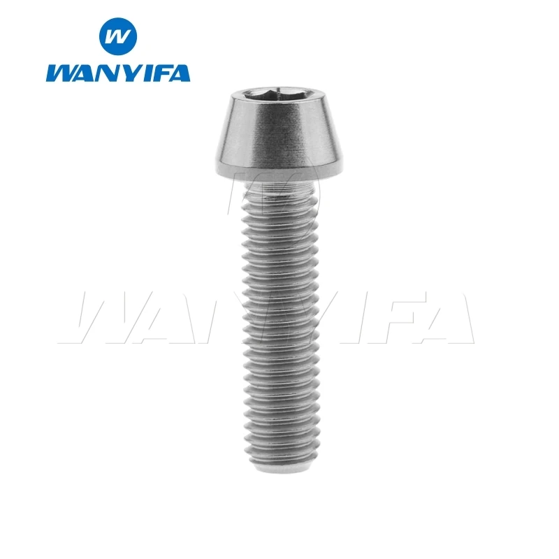 Wanifa Винт С Титановым болтом коническая головка M8x15 20 25 30 35 40 45 50 70 мм для