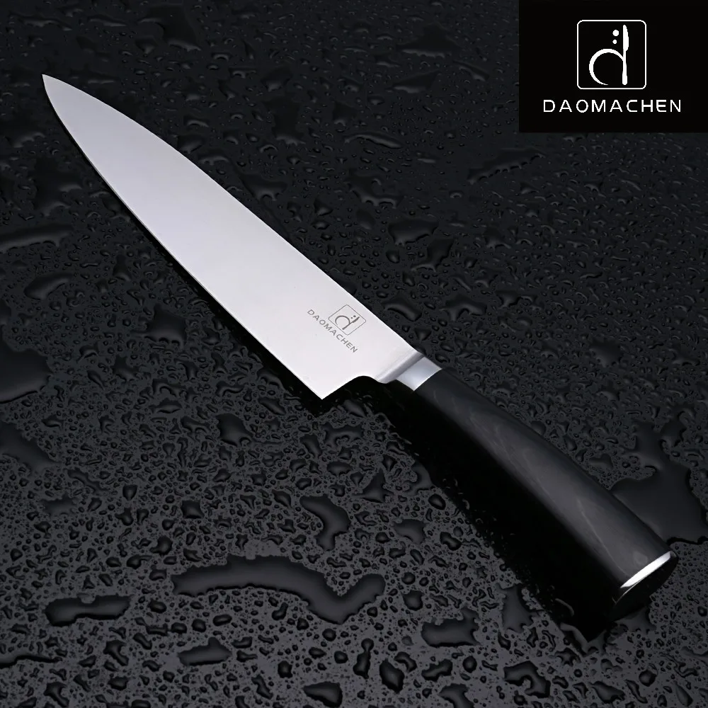 DAOMAOCHEN поварские ножи 8 дюймов Высокое качество стали нож для нарезки высокий цвет деревянной ручкой кухонный нож с анализом Hou