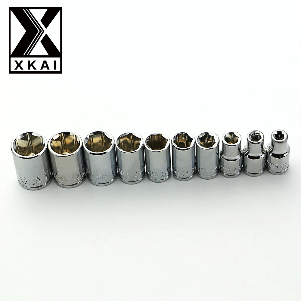 XKAI 1/4 &quot4 13 мм торцевой гаечный ключ голова Метрическая гаечная головка набор