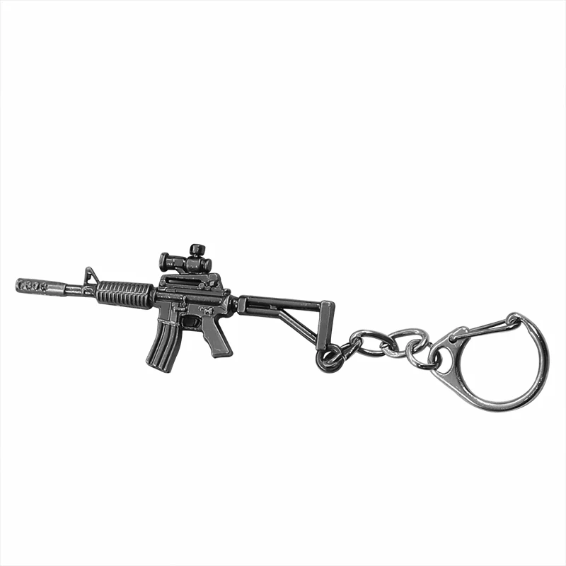 Классический стрельба игра пистолет брелок автомат Снайпер револьвер AK 47 и M16 и пустынный Орел талисманы металлический брелок ювелирные изделия