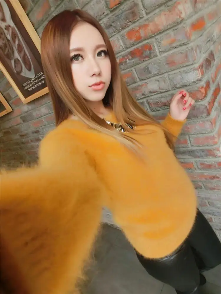 Кашемировый свитер женские свитера и пуловеры чистый норковый кашемировый