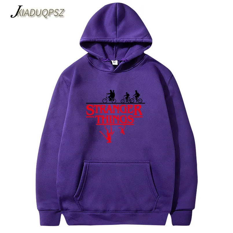WM39 Purple Модные лица странные вещи с капюшоном мужские/женские толстовки и толстовки на осень с хип хоп зимняя мужская толстовка с капюшоном бренд - Цвет: WM39 Purple