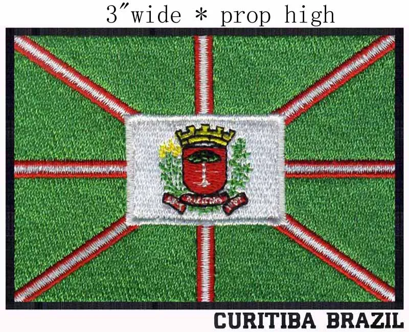 Куритиба Бразилия 3 дюйма широкая вышивка для полной вышивки/Луга/футбольного