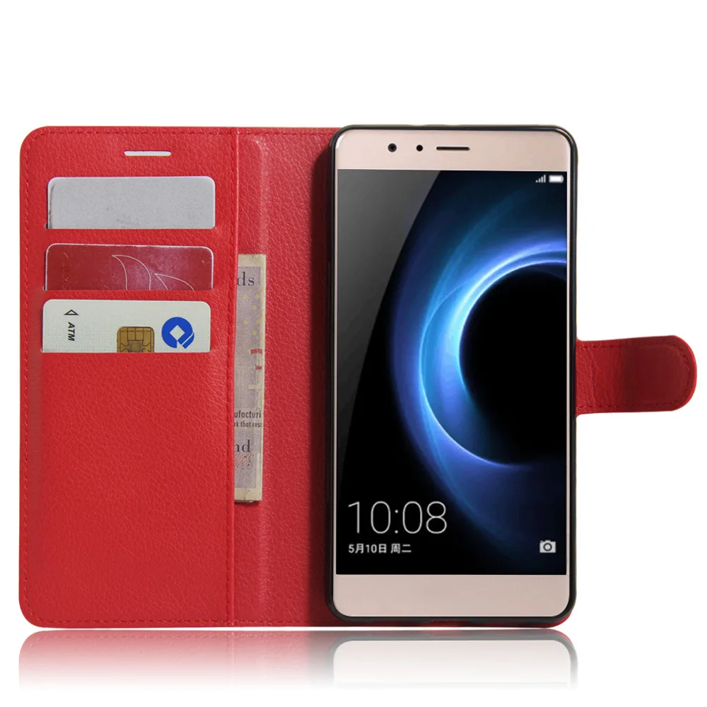 Для Huawei Honor V8 Case Обложка Мода PU Leather для С Подставкой Флип Бумажник Карты