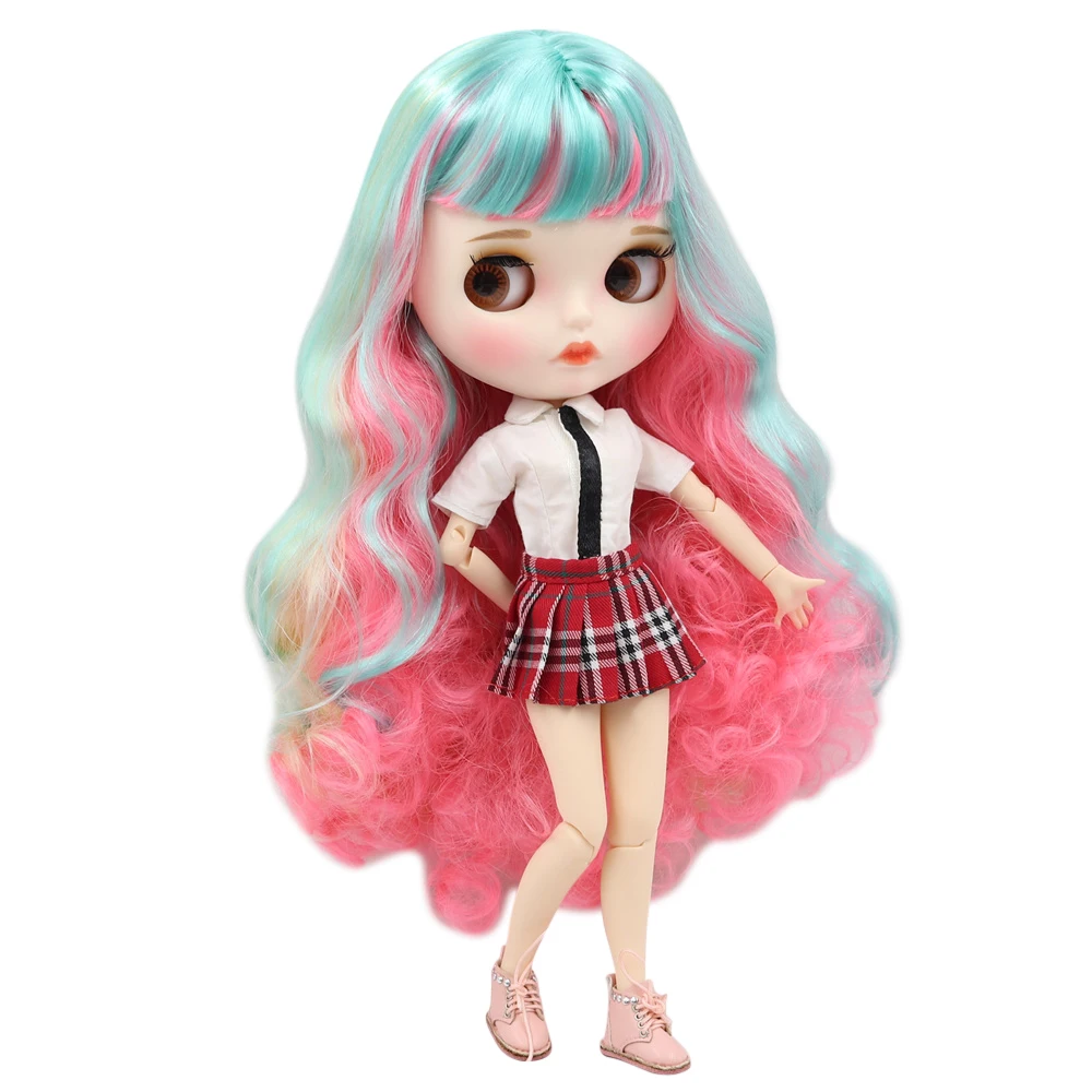 Кукла Blyth ICY DBS с белой кожей шарнирное тело новинка матовое лицо смешанные цвета