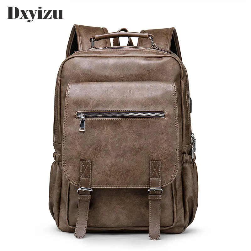 Роскошный брендовый Винтажный Мужской рюкзак для подростков школьные ранцы
