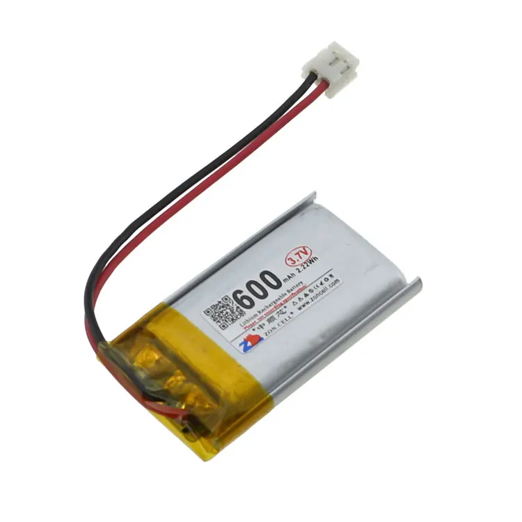 shenzhen technology 802540 3.7v 6C EH2.54 600MAH lithium polymer battery li po ion lipo rechargeable batteries for GPS/MP3/4/5 |