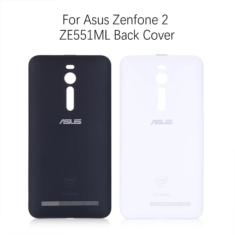 Задняя крышка для ASUS Zenfone 2 Deluxe ZE551ML ZE550ML Z00AD Z008D на батарею черный черный