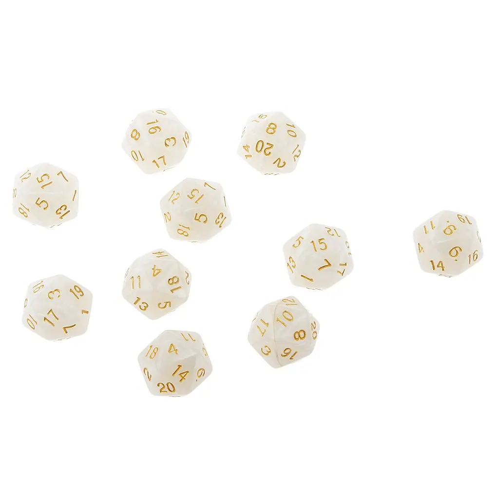 70 шт многогранные кости акриловые D20 цифровые кубики для подземелий и драконов MTG