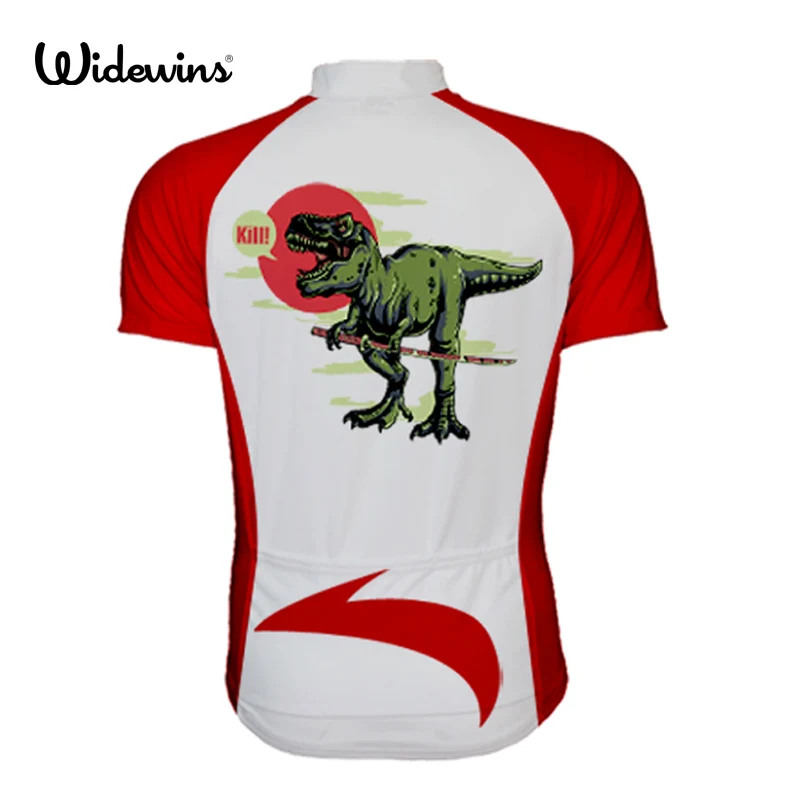Трикотажная велосипедная мужская с коротким рукавом и принтом динозавра|short sleeve