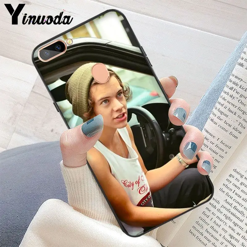 Yinuoda One Direction Tattoos Гарри черный мягкий чехол для телефона OPPO R11S Plus R15 Nornal Mirror Dream R9 |