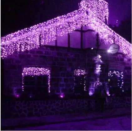 Новогодние наружные светодиодные Рождественские огни гирлянды для украшения