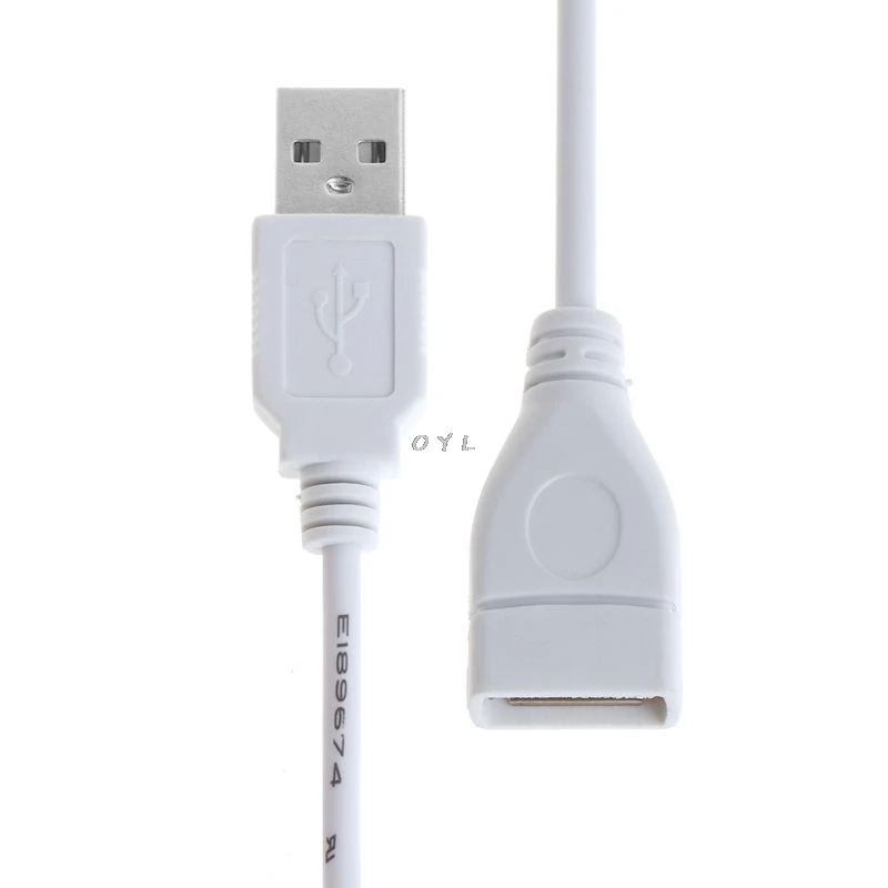 USB кабель Новый 28 см 2 0 A папа к женскому удлинитель белый с выключателем|USB-хабы| |