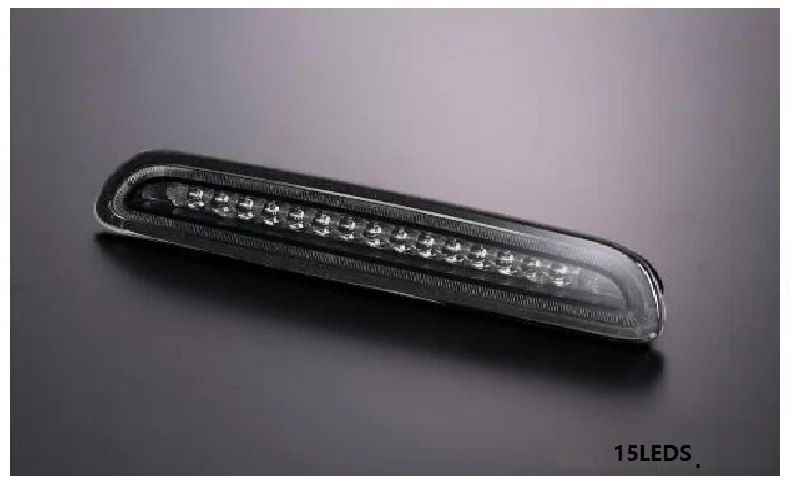 SMORKED BLACK 15LEDS Наружный задний светодиодный задний фонарь ADDUTUIBAK, тормозные стояночные огни, подходят для TOYOTA HIACE 200 2005- автомобилей - Испускаемый цвет: SMORKED BLACK 15LEDS
