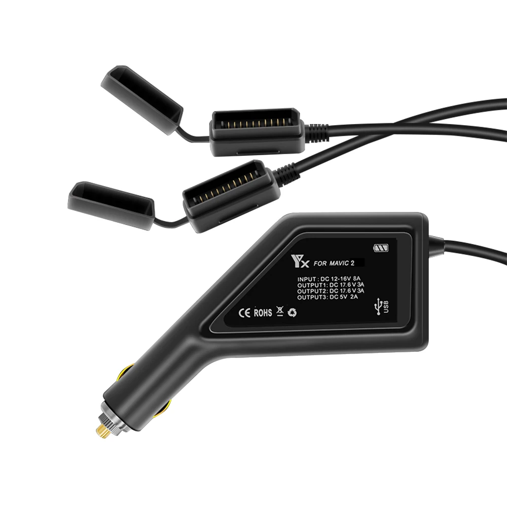Автомобильное зарядное устройство 3 в 1 для DJI Mavic 2 Pro Zoom Flight Battery дистанционное